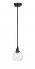 Innovations Lighting 341-1S-BK-G124-6-LED - Concord - 1 Light - 6 inch - Matte Black - Mini Pendant