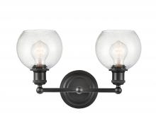 Innovations Lighting 341-2W-BK-G124-6-LED - Concord - 2 Light - 16 inch - Matte Black - Bath Vanity Light