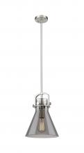 Innovations Lighting 410-1SM-SN-G411-10SM - Newton Cone - 1 Light - 10 inch - Satin Nickel - Mini Pendant