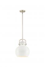 Innovations Lighting 410-1SM-SN-M410-10W - Newton Sphere - 1 Light - 10 inch - Satin Nickel - Multi Pendant