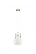 Innovations Lighting 410-1SS-SN-M410-8W - Newton Sphere - 1 Light - 8 inch - Satin Nickel - Multi Pendant