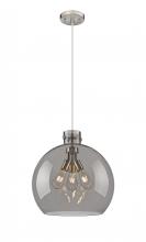 Innovations Lighting 410-3PL-SN-G410-18SM - Newton Sphere - 3 Light - 18 inch - Satin Nickel - Cord hung - Pendant