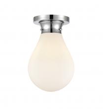 Innovations Lighting 414-1F-PC-8W-LED - Genesis - 1 Light - 8 inch - Polished Chrome - Flush Mount