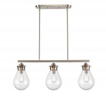 Innovations Lighting 414-3I-SN-8SDY-LED - Genesis - 3 Light - 39 inch - Satin Nickel - Cord hung - Island Light