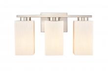 Innovations Lighting 419-3W-SN-G4191-LED - Juneau - 3 Light - 17 inch - Satin Nickel - Bath Vanity Light