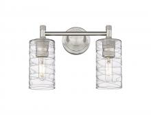 Innovations Lighting 434-2W-SN-G434-7DE - Crown Point - 2 Light - 14 inch - Satin Nickel - Bath Vanity Light