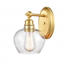 Innovations Lighting 438-1W-SG-G4384-LED - Amina - 1 Light - 7 inch - Satin Gold - Bath Vanity Light