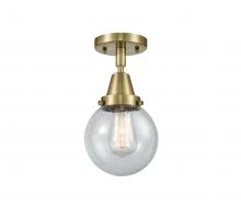 Innovations Lighting 447-1C-AB-G204-6-LED - Beacon - 1 Light - 6 inch - Antique Brass - Flush Mount