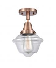 Innovations Lighting 447-1C-AC-G532 - Oxford - 1 Light - 8 inch - Antique Copper - Flush Mount