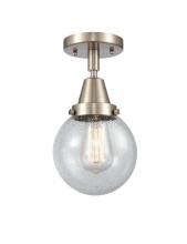 Innovations Lighting 447-1C-SN-G204-6-LED - Beacon - 1 Light - 6 inch - Brushed Satin Nickel - Flush Mount