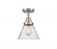 Innovations Lighting 447-1C-SN-G44-LED - Cone - 1 Light - 8 inch - Brushed Satin Nickel - Flush Mount