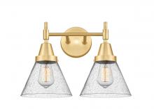 Innovations Lighting 447-2W-SG-G44-LED - Cone - 2 Light - 17 inch - Satin Gold - Bath Vanity Light