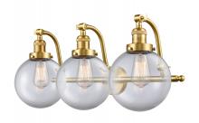 Innovations Lighting 515-3W-SG-G202-8 - Beacon - 3 Light - 28 inch - Satin Gold - Bath Vanity Light