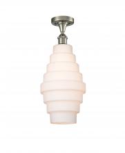 Innovations Lighting 516-1C-SN-G671-8-LED - Cascade - 1 Light - 8 inch - Brushed Satin Nickel - Flush Mount