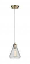 Innovations Lighting 516-1P-AB-G275-LED - Conesus - 1 Light - 6 inch - Antique Brass - Cord hung - Mini Pendant