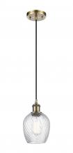 Innovations Lighting 516-1P-AB-G292-LED - Salina - 1 Light - 6 inch - Antique Brass - Cord hung - Mini Pendant