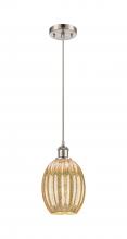 Innovations Lighting 516-1P-SN-G459-6ME - Preston Bulb - 1 Light - 6 inch - Brushed Satin Nickel - Cord hung - Mini Pendant