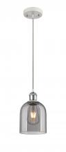 Innovations Lighting 516-1P-WPC-G558-6SM - Bella - 1 Light - 6 inch - White Polished Chrome - Cord hung - Mini Pendant