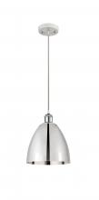 Innovations Lighting 516-1P-WPC-MBD-9-PC-LED - Bristol - 1 Light - 9 inch - White Polished Chrome - Cord hung - Mini Pendant