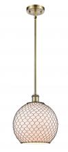 Innovations Lighting 516-1S-AB-G121-10CBK - Farmhouse Chicken Wire - 1 Light - 10 inch - Antique Brass - Mini Pendant