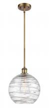 Innovations Lighting 516-1S-BB-G1213-10 - Athens Deco Swirl - 1 Light - 10 inch - Brushed Brass - Mini Pendant
