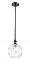 Innovations Lighting 516-1S-BK-G1215-8 - Athens Water Glass - 1 Light - 8 inch - Matte Black - Mini Pendant