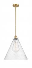 Innovations Lighting 516-1S-SG-GBC-164-LED - Berkshire - 1 Light - 16 inch - Satin Gold - Pendant