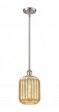 Innovations Lighting 516-1S-SN-G460-7ME - Preston Cylinder - 1 Light - 7 inch - Brushed Satin Nickel - Stem hung - Mini Pendant