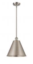 Innovations Lighting 516-1S-SN-MBC-12-SN-LED - Berkshire - 1 Light - 12 inch - Brushed Satin Nickel - Pendant