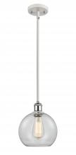 Innovations Lighting 516-1S-WPC-G122C-8CL - Athens - 1 Light - 8 inch - White Polished Chrome - Mini Pendant