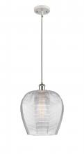  516-1S-WPC-G462-12-LED - Norfolk - 1 Light - 12 inch - White Polished Chrome - Mini Pendant