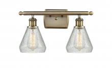 Innovations Lighting 516-2W-AB-G275-LED - Conesus - 2 Light - 16 inch - Antique Brass - Bath Vanity Light