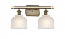 Innovations Lighting 516-2W-AB-G411-LED - Dayton - 2 Light - 16 inch - Antique Brass - Bath Vanity Light