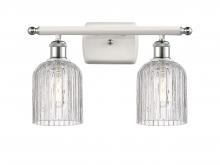 Innovations Lighting 516-2W-WPC-G559-5CL - Bridal Veil - 2 Light - 15 inch - White Polished Chrome - Bath Vanity Light