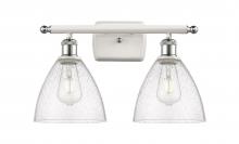 Innovations Lighting 516-2W-WPC-GBD-754-LED - Bristol - 2 Light - 18 inch - White Polished Chrome - Bath Vanity Light