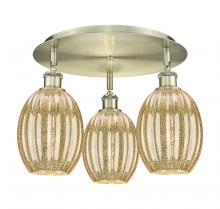 Innovations Lighting 516-3C-AB-G459-6ME - Preston Bulb - 3 Light - 18 inch - Antique Brass - Flush Mount