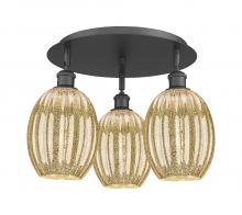 Innovations Lighting 516-3C-BK-G459-6ME - Preston Bulb - 3 Light - 18 inch - Matte Black - Flush Mount