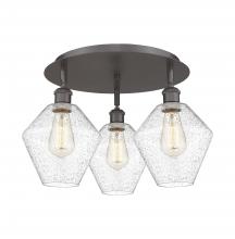 Innovations Lighting 516-3C-OB-G654-8 - Cindyrella - 3 Light - 20 inch - Oil Rubbed Bronze - Flush Mount