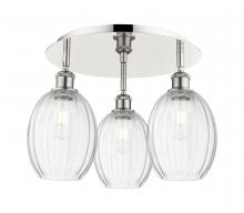 Innovations Lighting 516-3C-PN-G459-6CL - Preston Bulb - 3 Light - 18 inch - Polished Nickel - Flush Mount