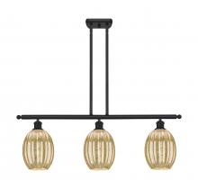 Innovations Lighting 516-3I-BK-G459-6ME - Preston Bulb - 3 Light - 36 inch - Matte Black - Stem Hung - Island Light