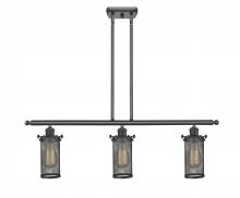 Innovations Lighting 516-3I-OB-CE219-LED - Bleecker - 3 Light - 36 inch - Oil Rubbed Bronze - Cord hung - Island Light