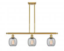 Innovations Lighting 516-3I-SG-G104 - Belfast - 3 Light - 36 inch - Satin Gold - Cord hung - Island Light