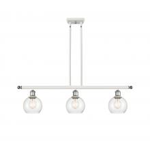 Innovations Lighting 516-3I-WPC-G124-6-LED - Athens - 3 Light - 36 inch - White Polished Chrome - Cord hung - Island Light