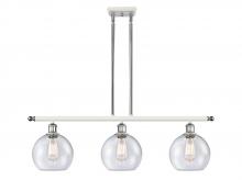 Innovations Lighting 516-3I-WPC-G124-8-LED - Athens - 3 Light - 36 inch - White Polished Chrome - Cord hung - Island Light