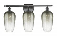 Innovations Lighting 516-3W-OB-G484-7SL - Brookhaven Flute - 3 Light - 27 inch - Oil Rubbed Bronze - Bath Vanity Light