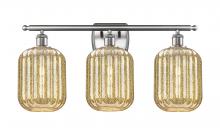 Innovations Lighting 516-3W-SN-G460-7ME - Preston Cylinder - 3 Light - 27 inch - Brushed Satin Nickel - Bath Vanity Light