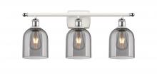 Innovations Lighting 516-3W-WPC-G558-6SM - Bella - 3 Light - 26 inch - White Polished Chrome - Bath Vanity Light