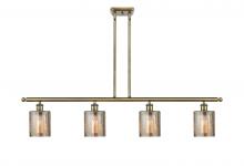 Innovations Lighting 516-4I-AB-G116-LED - Cobbleskill - 4 Light - 48 inch - Antique Brass - Cord hung - Island Light