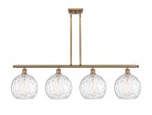 Innovations Lighting 516-4I-BB-G1215-10 - Athens Water Glass - 4 Light - 48 inch - Brushed Brass - Cord hung - Island Light