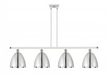 Innovations Lighting 516-4I-WPC-MBD-9-PC-LED - Bristol - 4 Light - 48 inch - White Polished Chrome - Cord hung - Island Light